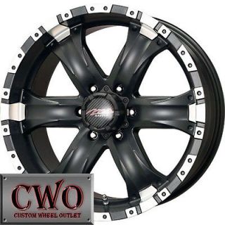 15 Black Chaos 6 Wheels Rims 6x139.7 6 Lug Titan Tundra GMC Chevy 1500 