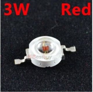5pcs 3W Red LED High Power Red LED Lamp Beads 1chip
