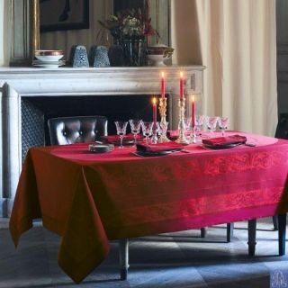 CHARMING GARNIER THIEBA​UT COMTESSE TABLE LINENS IN GRIOTTE COLOR