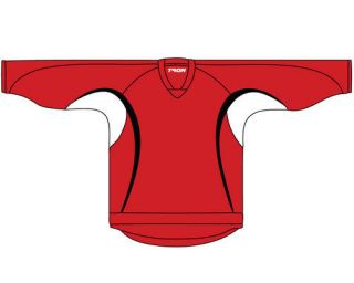 NEW! Senior 3 COLOR Hockey Jersey with Name and Number! Red/Black 