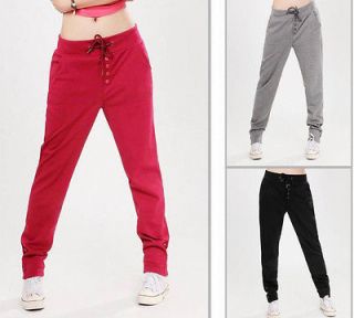   Korean Casual Fleece Sweatpants Straight Sports Harem Hip Hop Pants