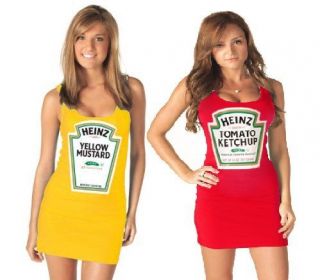 Heinz Juniors Costume Tank Dress Mustard and Ketchup