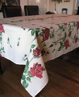   100% COTTON SUNFLOWERS ROUGE FRENCH MADE PROVENCE TABLECLOTH, NEW