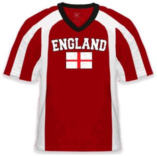 ENGLAND Soccer T shirt ENGLISH Flag Footbal Jersey Tee