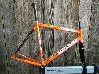 Used Pinarello Prince Frame and Fork (56cm) w/Orange FinishTop Tube 