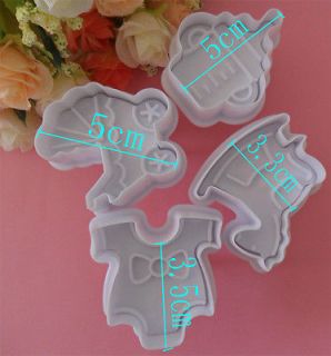 4PCS Toy horse shape / cake / Cookie Mold / die manual work / Plastic
