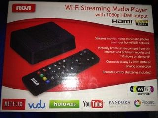 RCA DSB772WE Digital HD Media Streaming Player Streamer Wi Fi HDMI 