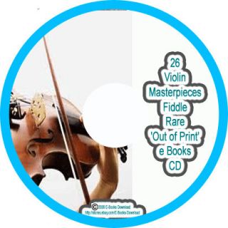   Masterpieces Fiddle Violin Making Repair Rare Out of Print e Books C