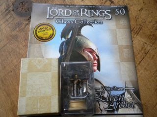 Eaglemoss Lord Of The Rings Chess Set 2 * Issue 50 Elven Archer white 