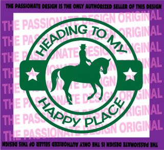   decal horses saddle hat boots corral jump show barn train A158
