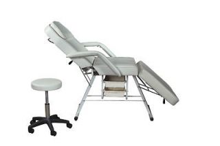   BestSalon White Facial Tattoo Bed Massage Table Chair Salon Spa 26W