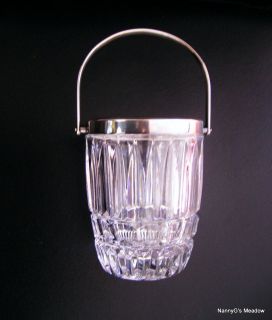 Striking Leaded Crystal and Silver ICE BUCKET