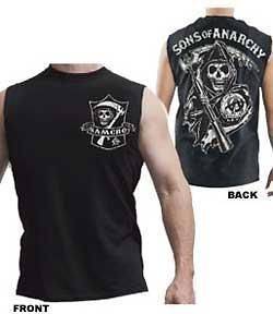 Sons Of Anarchy Samcro Reaper Shield Muscle New Licensed Tank Top 