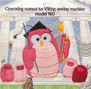 Husqvarna Viking 960 Sewing Machine MANUAL (Official)