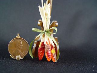 Dollhouse Miniature Halloween OOAK Handmade Indian Corn for Display