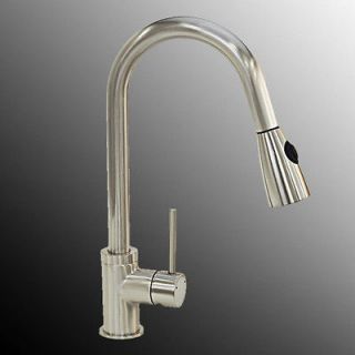 New Brushed Nickel Stainless Steel Kitchen Sink Faucet
