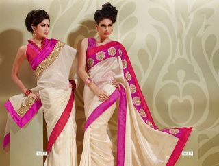 Indian Golden Glory Designer Sarees Collections Banarasi Pink Silk 