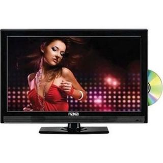   Flat Thin LED LCD HDTV Television TV and Built In DVD Player NTD 1553