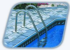 In Ground 3 Step Stainless Steel Pool Ladder