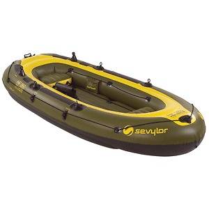 Sevylor Fish Hunter 6 Person Inflatable Boat Sports 32 Gauge PVC 6 