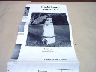 Lighthouse Woodworking Plans, U Build It about 59 Tall