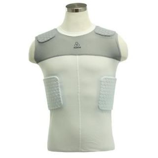 McDavid White/Grey HexPad Sleeveless 5 pad Body Shirt W/Mesh Top 