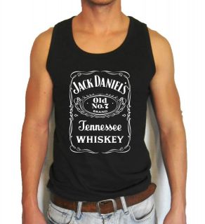 Black Jack Daniels Logo Mens Tank Top all sz S XXL whiskey Daniels