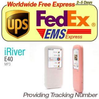 New IRIVER E40  MP4 Player 4GB   Coral + Worldwide Free Express