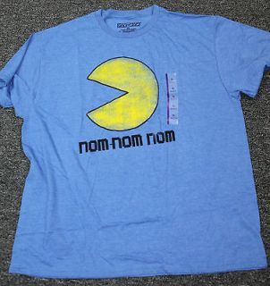 Blue Pac Man Video Arcade Game Retro Vintage T shirt New Graphic Tee X 