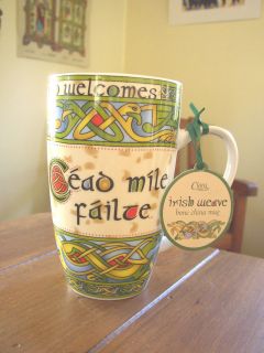 Cead Mile Failte, from Clara Irish Weave, Bone China Mug