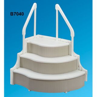   Blue Grand Entrance Inground Pool Step Entry System For Swimming Pool