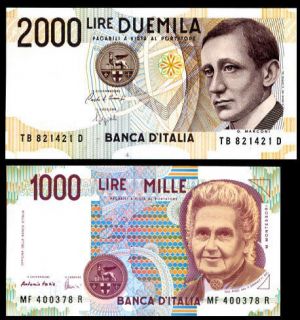 1000 lire in Italy/ San Marino/ Vatican
