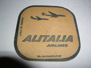 Alitalia Airlines Vintage Coaster, Very Old