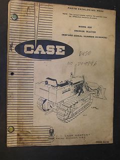   CASE Model 450 CRAWLER / BULLDOZER / TRACTOR PARTS CATALOG No.B930
