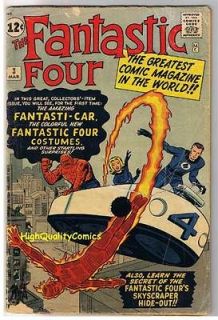 FANTASTIC FOUR #3,Costumes,1s​t, Jack Kirby, 1961,GD/GD+