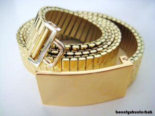 MARC JACOBS Stainless Steel Gold Watch Belt New