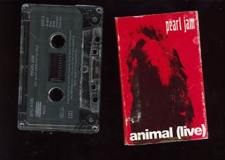 Pearl Jam Animal (live) USA Cassette Single Tape