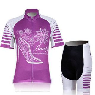   Bicycle Comfortable outdoor Jersey + Shorts size S   XL For Women