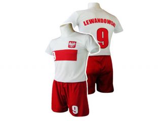 PLJ131S Poland   Lewandowski Jersey Shorts Shirt Trikot Kid Junior 