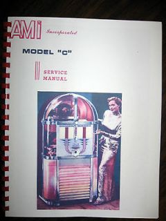 AMI Model C Jukebox Service  Parts  Troubleshooti​ng Manual