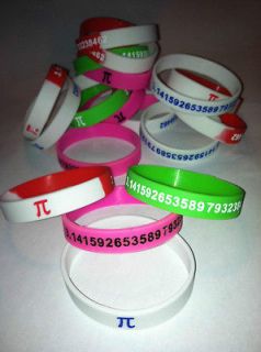 Pi Bands Bracelet Wristband Cool Math Lover Great Christmas Gift Geek 