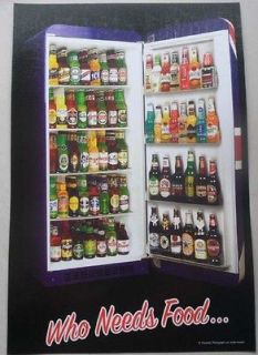 Newly listed COLLEGE DORM BEER POSTER Who Needs Food Refrigerator