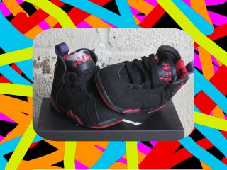 Nike Air Jordan 7 Retro TD Toddler Raptor Black Red Purple Sz 2 new 