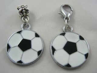   Football / Soccer Charm for Necklace Bracelet Pendant Jewellery Making