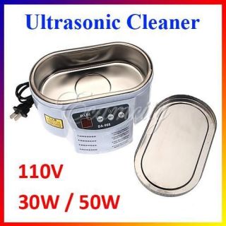 110V 30W/50W Mini Ultrasonic Cleaner For Jewelry Glasses Circuit Board 