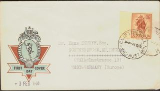 1960 16 Christmas Hills Flower Hermes FDC Clifton Hill Victoria to 