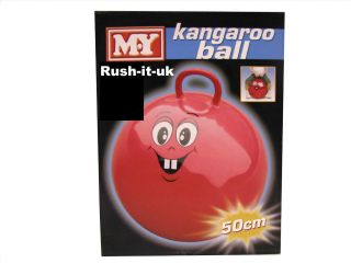 Kangaroo Ball Jump N Bounce Space Hopper Pink, Yellow, Red