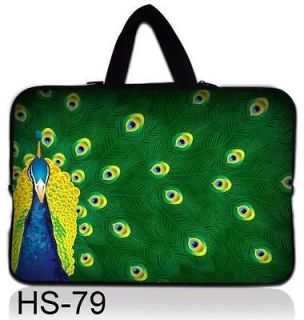 Peacock 17 17.3 17.4 Laptop Case Sleeve Bag Handle Fr HP DELL Sony 
