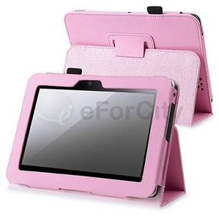 Pink PU Leather Stand Case Cover For  Kindle Fire HD 7 Inch