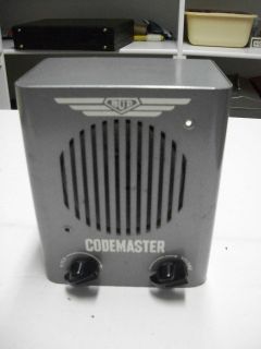 Vintage BUD CODEMASTER Code Practice Oscillator Telegraph Key Monitor 